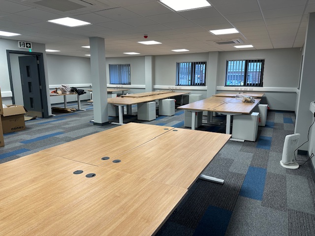 Interior Photo of New Open Plan Offices